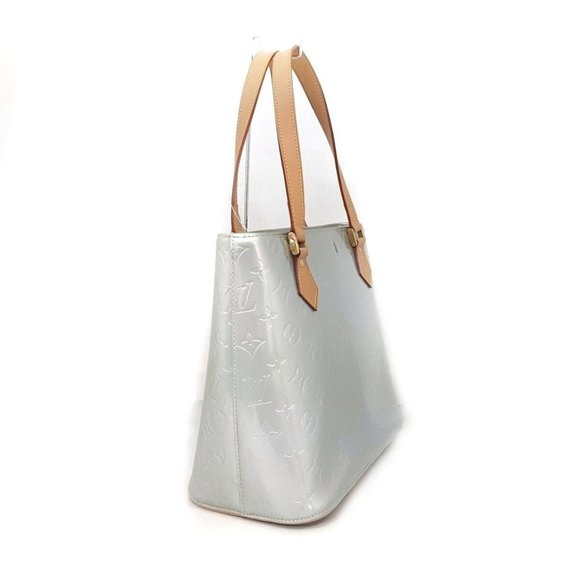 100% Authentic LOUIS VUITTON Houston Gris Monogram Leather Vernis Tote Bag - Picture 3 of 10